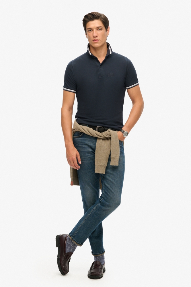 SPORTSWEAR RELAXED TIPPED POLO M1110387A Eclipse Navy